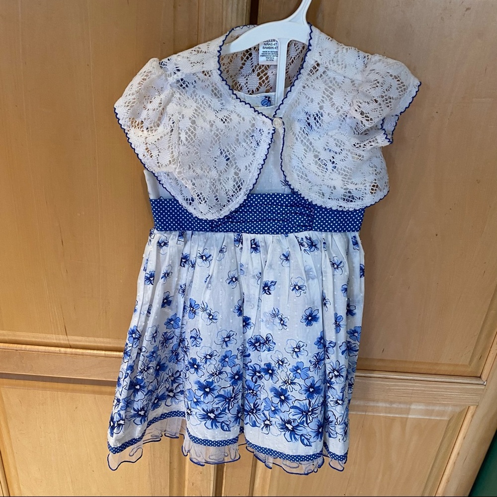 Sweet heart rose sundress with matching shrug